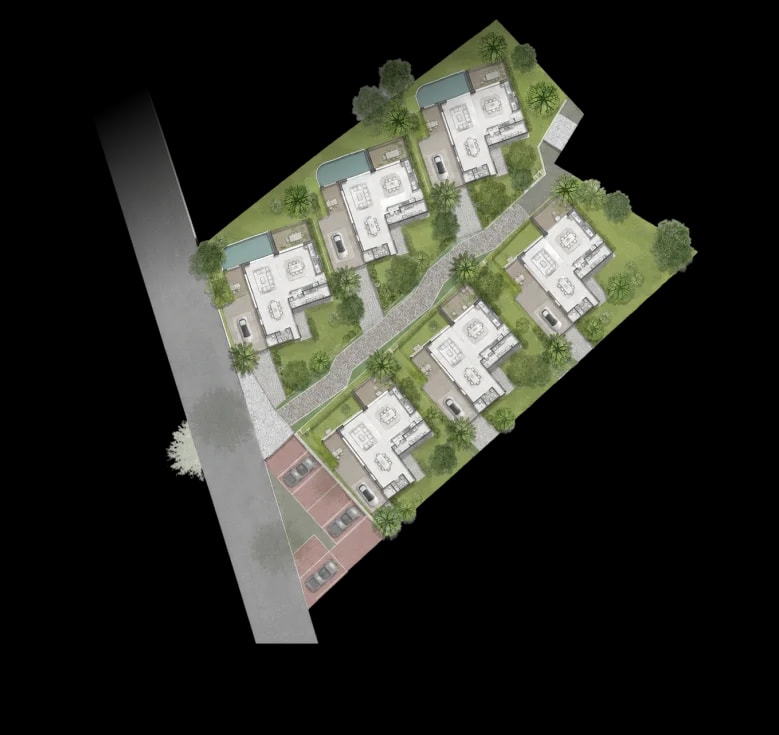 Masterplan of six Nayan Villas in Majorda, South Goa