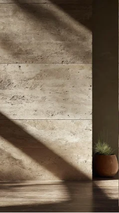 Natural architectural materials used throughout Nayan Villas
