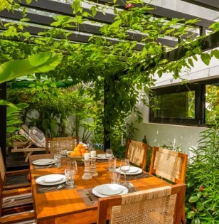 Crafted contemporary detail at Zen Villa I