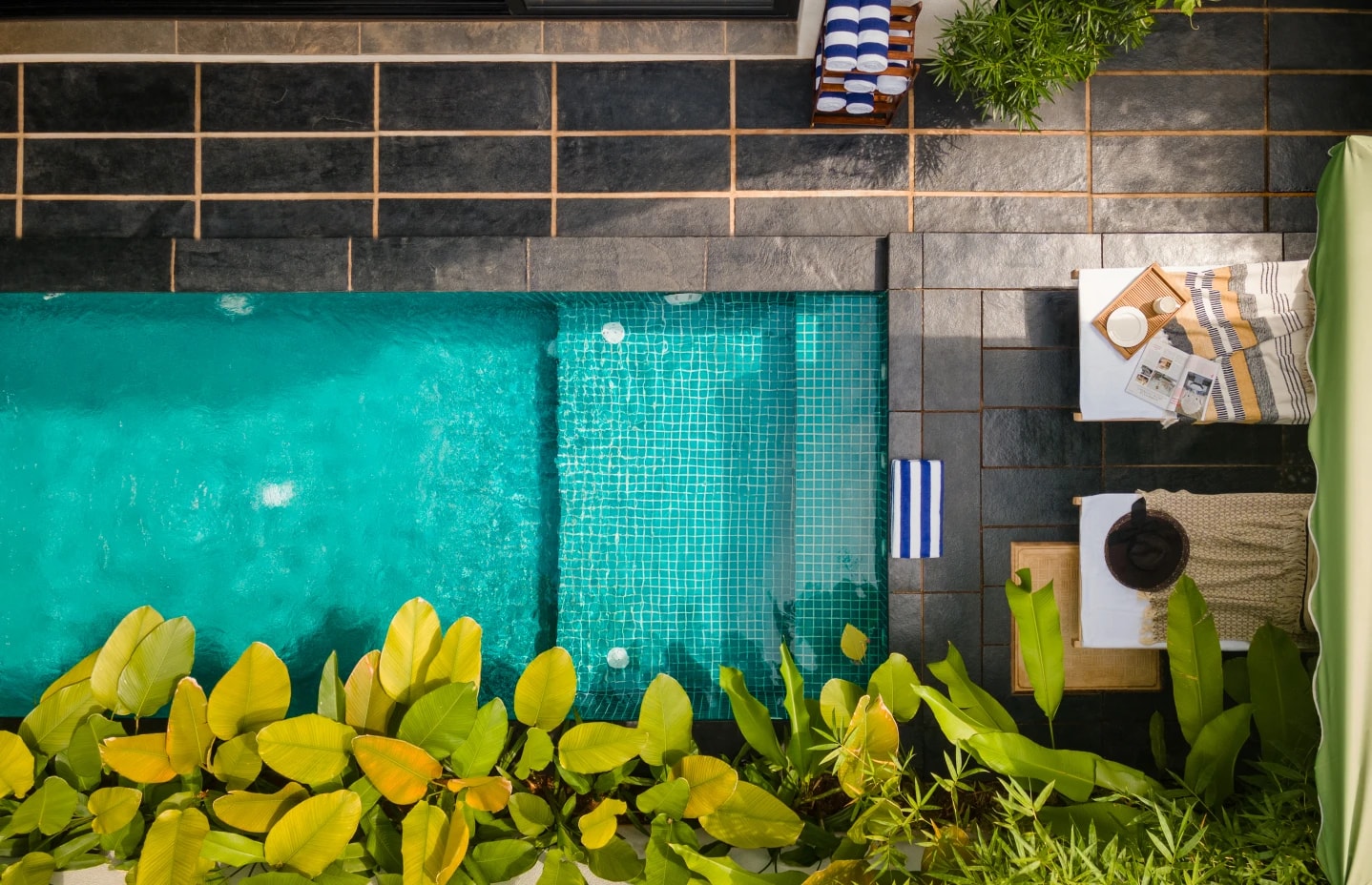 Architectural composition of Zen Villa I in Assagao, Goa